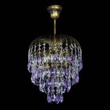 Люстра Лора №3 под бронзу фиолетовая в Новокузнецке