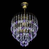 Люстра Лора №3 под бронзу фиолетовая в Новокузнецке