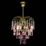 Люстра Лора №3 под бронзу красная в Новокузнецке