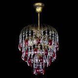 Люстра Лора №3 под бронзу красная в Новокузнецке