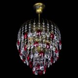 Люстра Лора №3 под бронзу красная в Новокузнецке