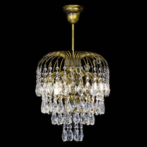 Люстра Лора №3 под бронзу в Новокузнецке Гусь Хрустальный