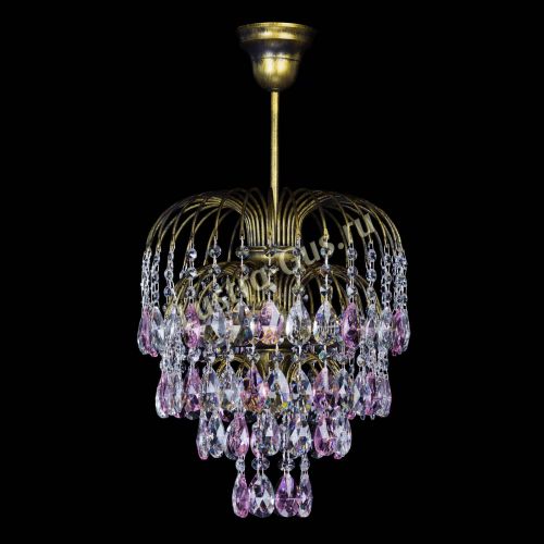 Люстра Лора №3 под бронзу розовая в Новокузнецке Люстра Лора №3 под бронзу розовая в Новокузнецке