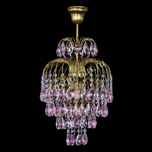 Люстра Лора №3 журавлик Розовая под бронзу в Новокузнецке Люстра Лора №3 журавлик Розовая под бронзу в Новокузнецке