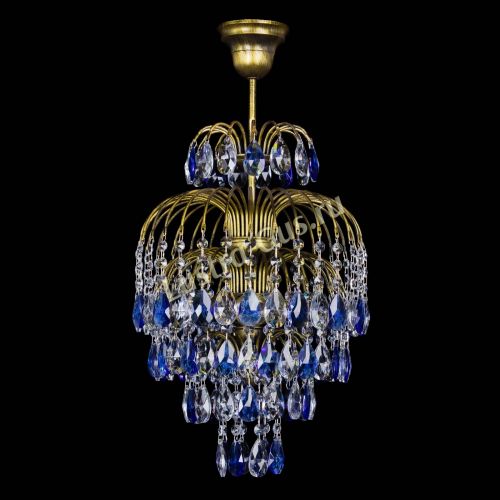 Люстра Лора №3 журавлик Синяя под бронзу в Новокузнецке Люстра Лора №3 журавлик Синяя под бронзу в Новокузнецке