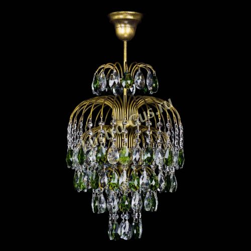 Люстра Лора №3 журавлик Зеленая под бронзу в Новокузнецке Люстра Лора №3 журавлик Зеленая под бронзу в Новокузнецке