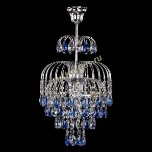 Люстра Лора №3 журавлик синяя