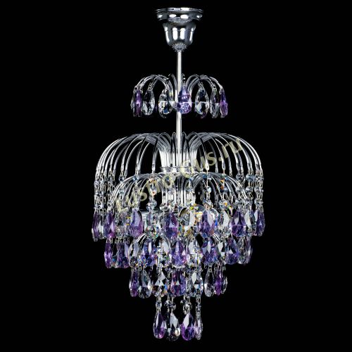 Люстра Лора №3 журавлик сиреневая в Новокузнецке Люстра Лора №3 журавлик сиреневая в Новокузнецке