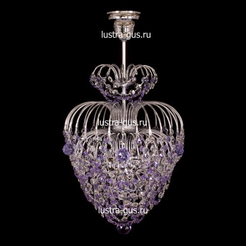 Люстра Лора оптикон сиреневая в Новокузнецке Люстра Лора оптикон сиреневая в Новокузнецке