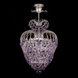 Люстра Лора оптикон сиреневая в Новокузнецке Люстра Лора оптикон сиреневая в Новокузнецке