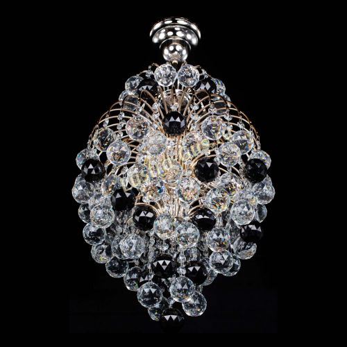 Люстра Лора Шар 40 черная в Новокузнецке Гусь Хрустальный