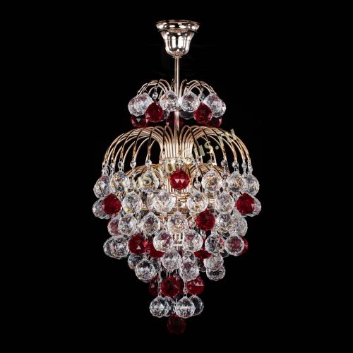 Люстра Лора Шар 40 красная в Новокузнецке Люстра Лора Шар 40 красная в Новокузнецке