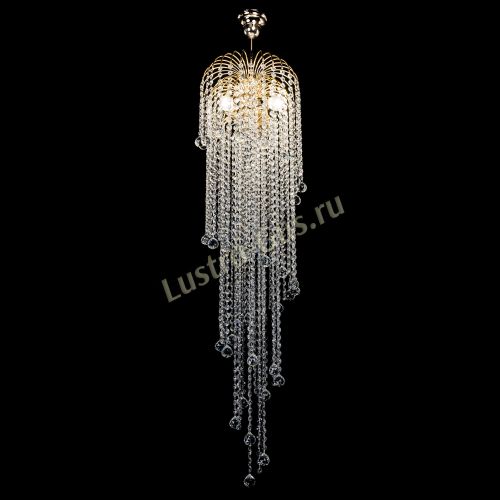 Люстра Лора Винтаж длинная (шар 30мм) в Новокузнецке Гусь Хрустальный