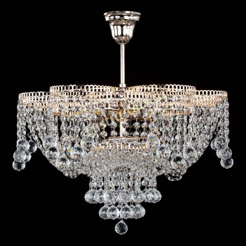 Люстра Лотос Анна с подвесом в Новокузнецке Гусь Хрустальный