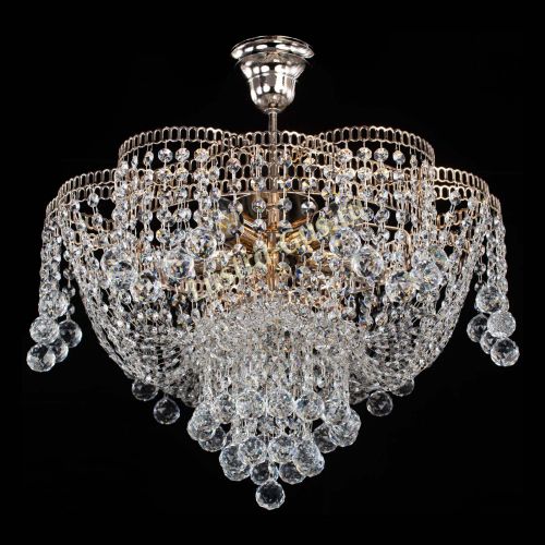 Люстра Лотос Анна с подвесом в Новокузнецке Гусь Хрустальный