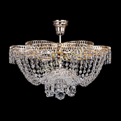 Люстра Лотос Пион с подвесом в Новокузнецке Гусь Хрустальный