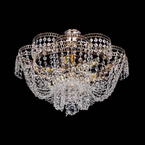 Люстра Лотос Пион с подвесом в Новокузнецке Гусь Хрустальный