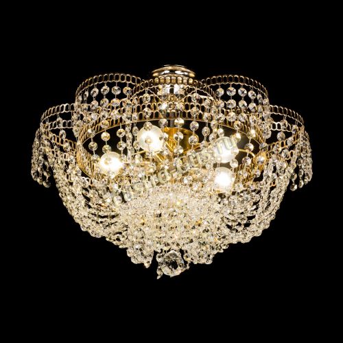 Люстра Лотос Пион с подвесом в Новокузнецке Гусь Хрустальный