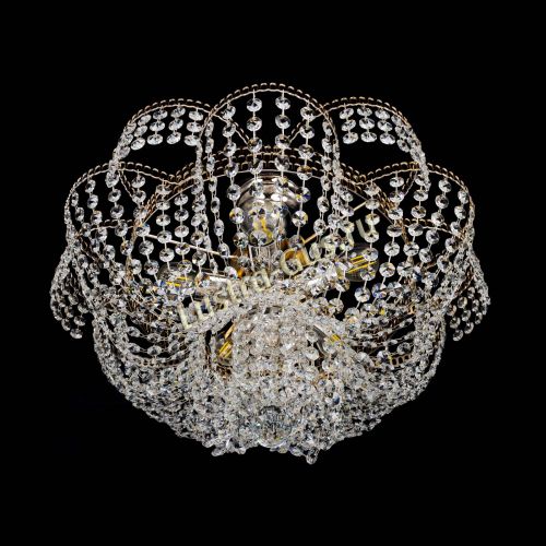 Люстра Лотос Пион с подвесом в Новокузнецке Гусь Хрустальный