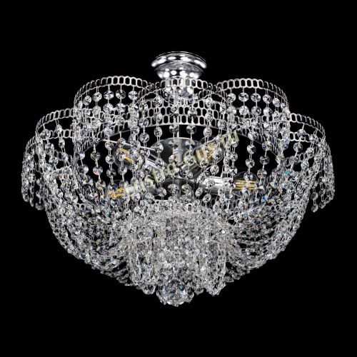 Люстра Лотос Пион с подвесом в Новокузнецке Гусь Хрустальный