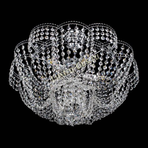 Люстра Лотос Пион с подвесом в Новокузнецке Гусь Хрустальный