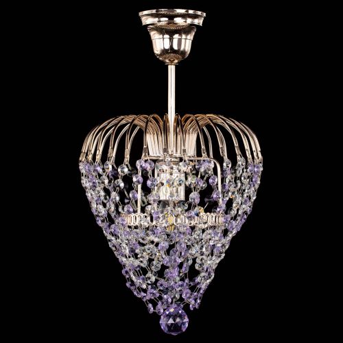 Люстра Малинка обтикон фиолетовая в Новокузнецке Люстра Малинка обтикон фиолетовая в Новокузнецке