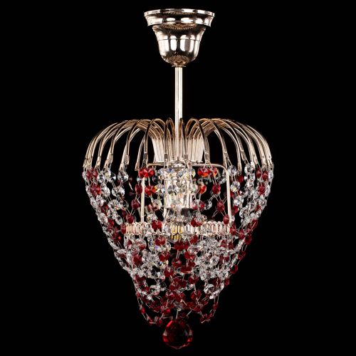Люстра Малинка обтикон красная в Новокузнецке Люстра Малинка обтикон красная в Новокузнецке