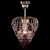 Люстра Малинка обтикон красная в Новокузнецке Люстра Малинка обтикон красная в Новокузнецке