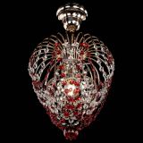 Люстра Малинка обтикон красная в Новокузнецке Люстра Малинка обтикон красная в Новокузнецке