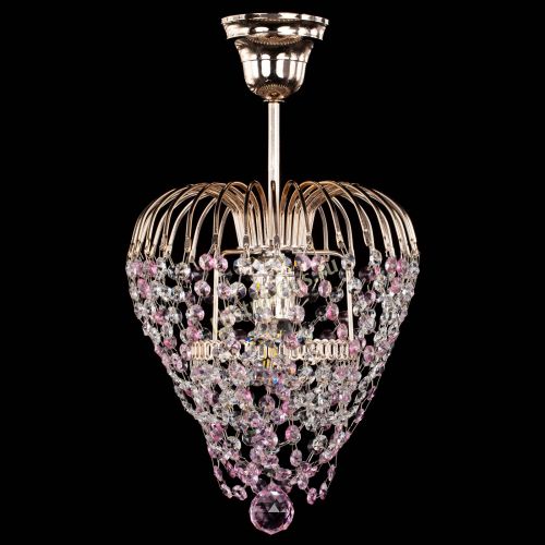 Люстра Малинка обтикон розовая в Новокузнецке Люстра Малинка обтикон розовая в Новокузнецке