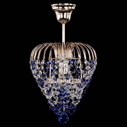 Люстра Малинка обтикон синяя в Новокузнецке Люстра Малинка обтикон синяя в Новокузнецке