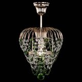 Люстра Малинка обтикон зеленая в Новокузнецке Люстра Малинка обтикон зеленая в Новокузнецке