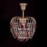 Люстра Малинка шар красная в Новокузнецке