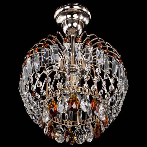 Люстра Малинка чайная в Новокузнецке Гусь Хрустальный