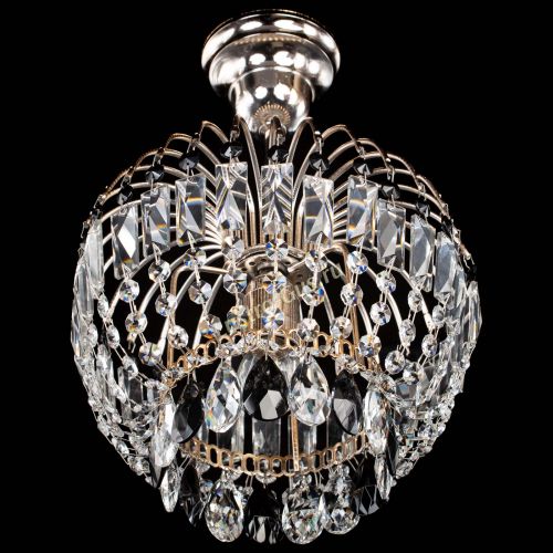 Люстра Малинка черная в Новокузнецке Гусь Хрустальный