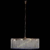 Люстра Милан капель №10 под бронзу синяя с подвесом в Новокузнецке