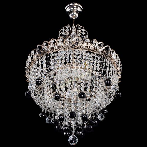 Люстра Натали Софья черная в Новокузнецке Гусь Хрустальный