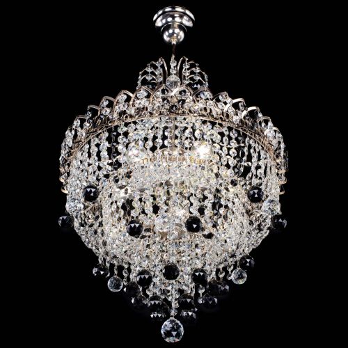 Люстра Натали Софья черная в Новокузнецке Гусь Хрустальный