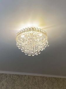 Люстра Капель Лепесток Шар  30мм с подвесом в Новокузнецке отзыв и фото покупателя