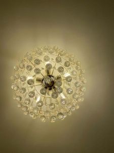 Люстра Капель Лепесток Шар  30мм с подвесом в Новокузнецке отзыв и фото покупателя