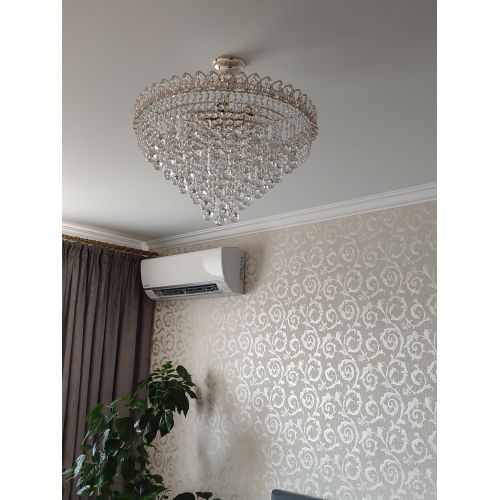 Люстра Капель Лепесток Шар  30мм с подвесом в Новокузнецке Гусь Хрустальный