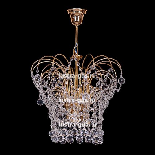 Люстра Каскад Корона в Новокузнецке Гусь Хрустальный