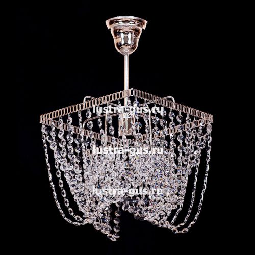 Люстра Квадрат Василиса с подвесом в Новокузнецке Гусь Хрустальный