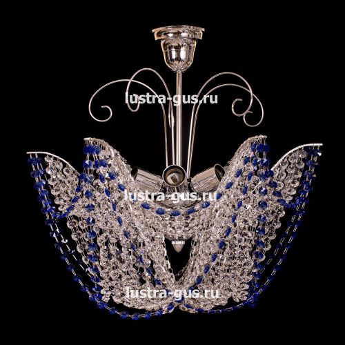 Люстра Орхидея №3 цветная в Новокузнецке Гусь Хрустальный