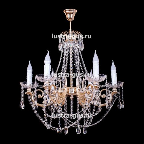 Люстра Свеча Лайт №1 (рожки - пластик) в Новокузнецке Гусь Хрустальный