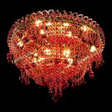 Люстра Водопад Софья красная в Новокузнецке