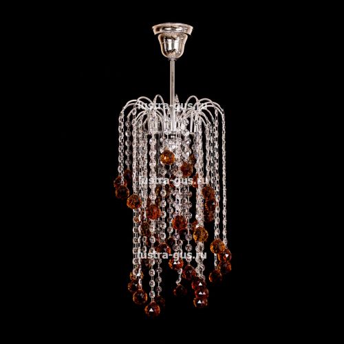 Люстра Зима №1 цветная в Новокузнецке Гусь Хрустальный