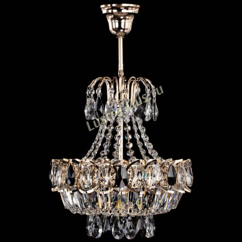 Люстра Ника 1 лампа черная в Новокузнецке Гусь Хрустальный