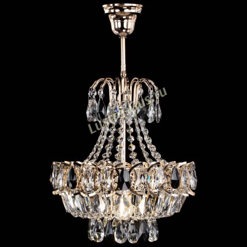 Люстра Ника 1 лампа черная в Новокузнецке Гусь Хрустальный