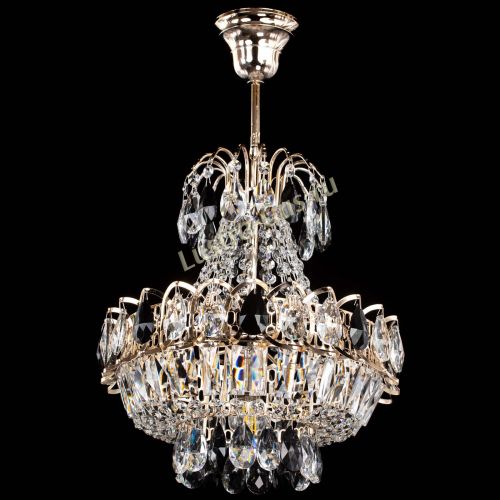 Люстра Ника 1 лампа черная в Новокузнецке Гусь Хрустальный